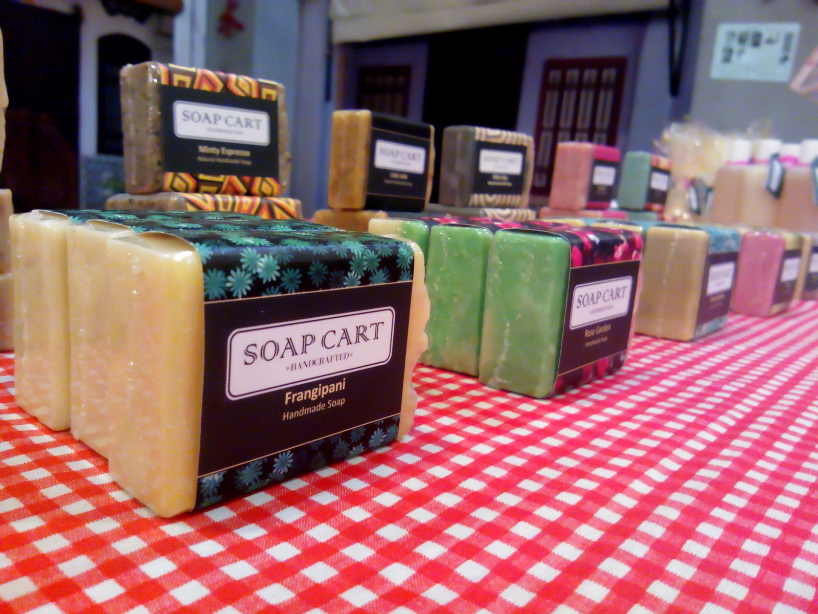 Soap Cart Booth Display